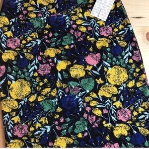 Lularoe Floral Print Cassie Skirt - L